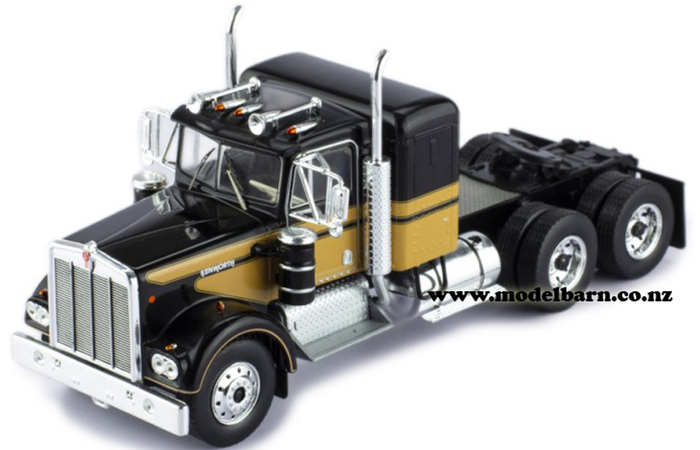 1/43 Kenworth W900 Prime Mover (1976, black & brown)