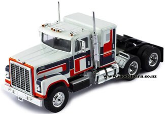 1/43 International Transtar 4300 Prime Mover (1980, white, blue & red)-trucks-and-trailers-Model Barn