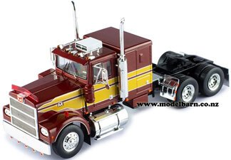 1/43 Marmon CHDT Prime Mover (1980, dark metallic red & gold)-trucks-and-trailers-Model Barn