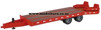 1/50 Beavertail Truck Trailer (red)-trailers,-containers-and-access.-Model Barn