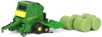 1/64 John Deere 561R Round Baler with Accumulator & Bales-farm-equipment-Model Barn