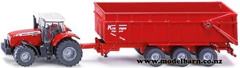 1/87 Massey Ferguson 8480 with Krampe Tip Trailer-krampe-Model Barn