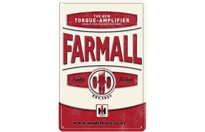 Farmall Torque Amplifier Metal Sign (300mm x 400mm)