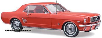 1/18 Ford Pony Mustang (1966, Signal Flare Red)-ford-Model Barn