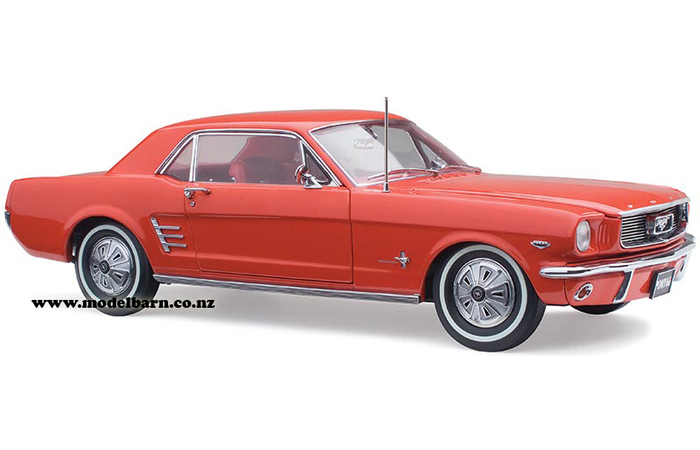 1/18 Ford Pony Mustang (1966, Signal Flare Red)