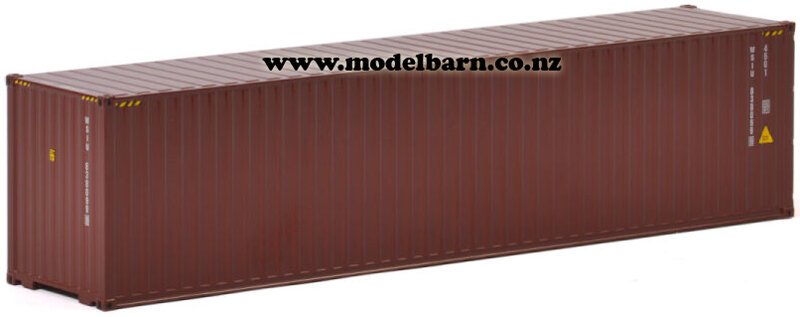 1/50 40ft Metal Shipping Container (brown) - Accessories