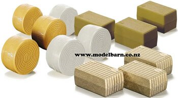 1/32 Hay Bale Assortment Set (12)-parts,-accessories,-buildings-and-games-Model Barn