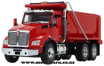 1/50 Kenworth T880 Tip Truck (Viper Red)-kenworth-Model Barn