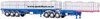 1/50 Freighter Flat Top B-Double Trailer Set "Ross Transport" (blue with pink fade)