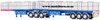 1/50 Freighter Flat Top B-Double Trailer Set "Ross Transport" (blue with pink fade)