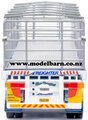 1/50 Freighter Flat Top B-Double Trailer Set "Ross Transport" (blue with pink fade)