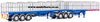 1/50 Freighter Flat Top B-Double Trailer Set "Ross Transport" (blue with pink fade)