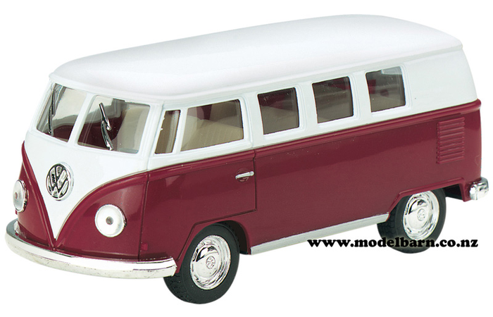 1/32 VW Kombi Bus (1962, maroon & white)