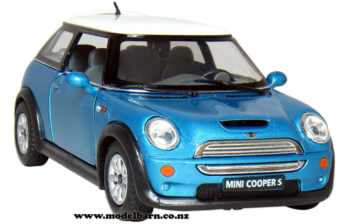 1/28 Mini Cooper S (blue & white)