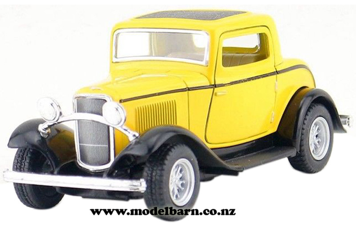 1/34 Ford 3-Window Coupe (1932, yellow)
