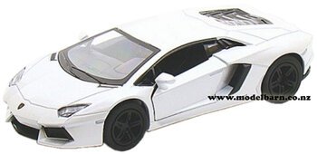 1/38 Lamborghini Aventador LP700-4 (white)-lamborghini-Model Barn