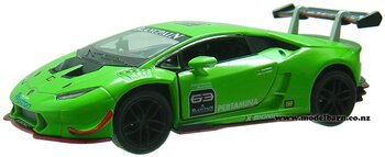 1/36 Lamborghini Huracan LP 620-2 Super Trofeo Race Car (green)-lamborghini-Model Barn