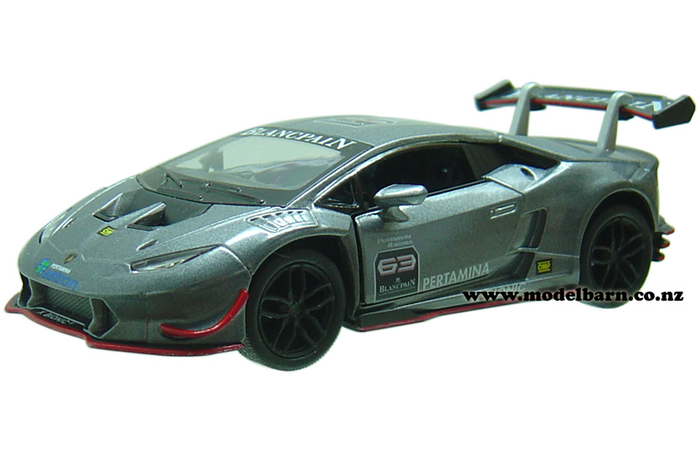 1/36 Lamborghini Huracan LP 620-2 Super Trofeo Race Car (grey)