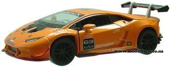 1/36 Lamborghini Huracan LP 620-2 Super Trofeo Race Car (orange)-lamborghini-Model Barn