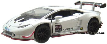 1/36 Lamborghini Huracan LP 620-2 Super Trofeo Race Car (white)-lamborghini-Model Barn