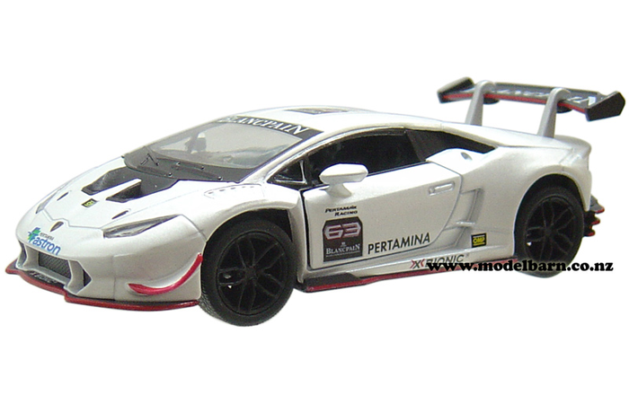 1/36 Lamborghini Huracan LP 620-2 Super Trofeo Race Car (white)