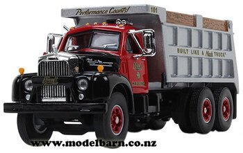 1/64 Mack B-61 Tip Truck (red & grey) "Mack Hauling"-mack-Model Barn