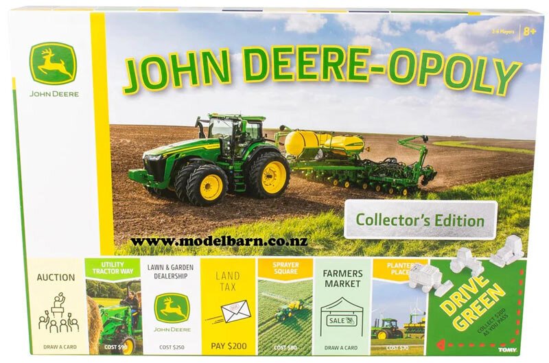 TOMY John Deere-opoly Kids Board Game - Cooperative Farming Fun - Cardboard - Ages 8+ - Classic Family Game Night