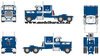 1/64 Mack Super-Liner with Curtainsider Semi-Trailer Mainfreight