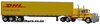 1/64 Mack Super-Liner with Curtainsider Semi-Trailer "DHL"
