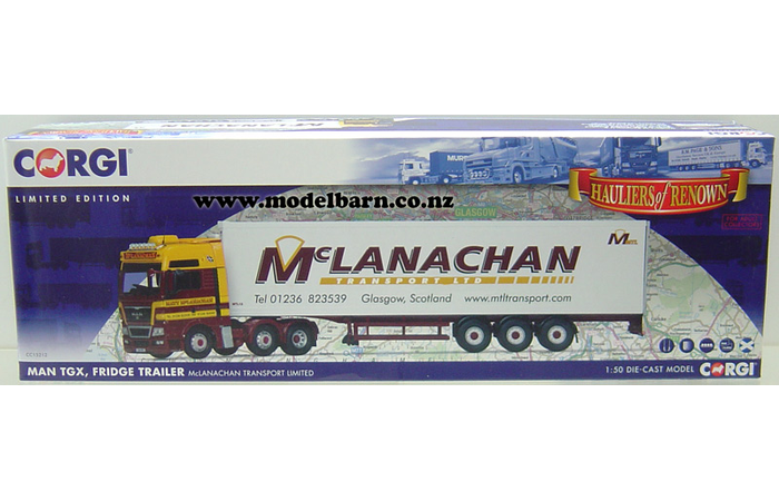1/50 MAN TGX Prime Mover & Semi Refer Trailer "McLanachan Transport"