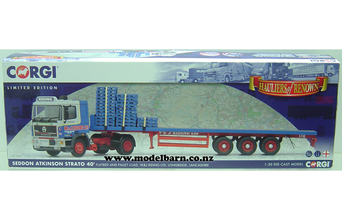 1/50 Seddon Atkinson Strato Prime Mover & Semi Flatdeck Trailer "W&J Riding Ltd"