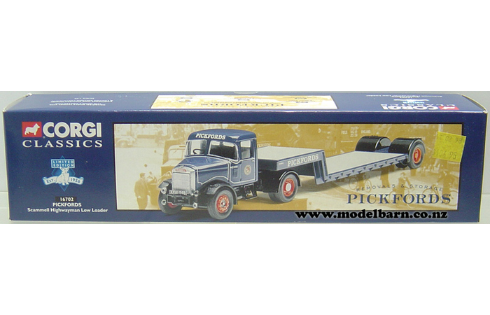 1/50 Scammell Highwayman Prime Mover & Semi Low Loader Trailer "Pickfords"
