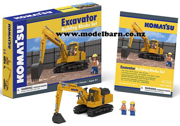 Komatsu Excavator Building Blocks Set - Construction & Forestry