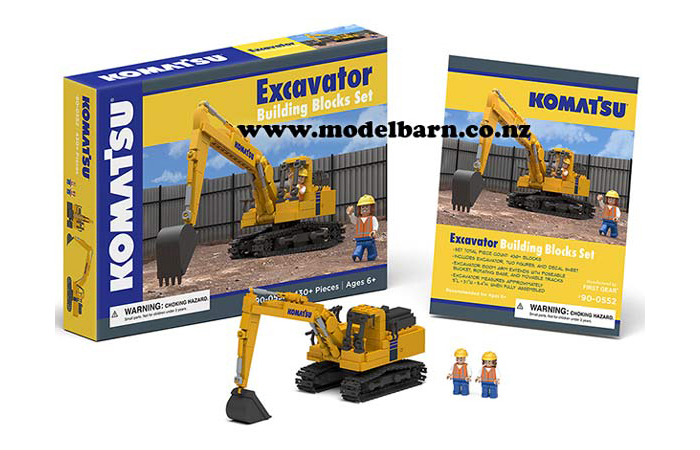 Komatsu Excavator Building Blocks Set