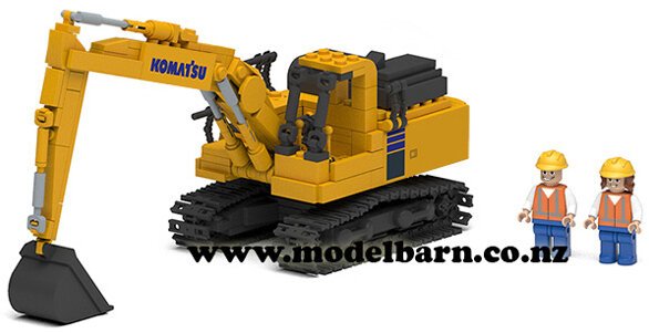 Komatsu Excavator Building Blocks Set - Construction & Forestry