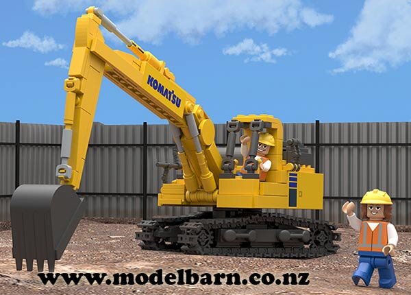 Komatsu Excavator Building Blocks Set - Construction & Forestry