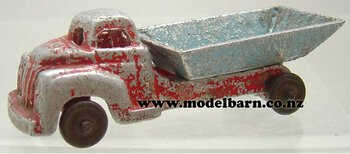 Small Tip Truck (red & blue, 98mm)-fun-ho-toys-Model Barn