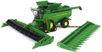 1/64 John Deere S780 Combine Harvester with Grain & Corn Heads-john-deere-Model Barn