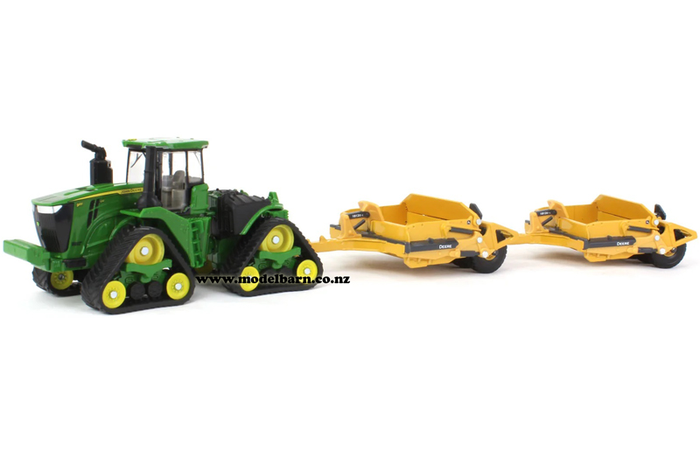 1/64 John Deere 9RX 590 & 2 Deere 1812D Towed Scrapers Set
