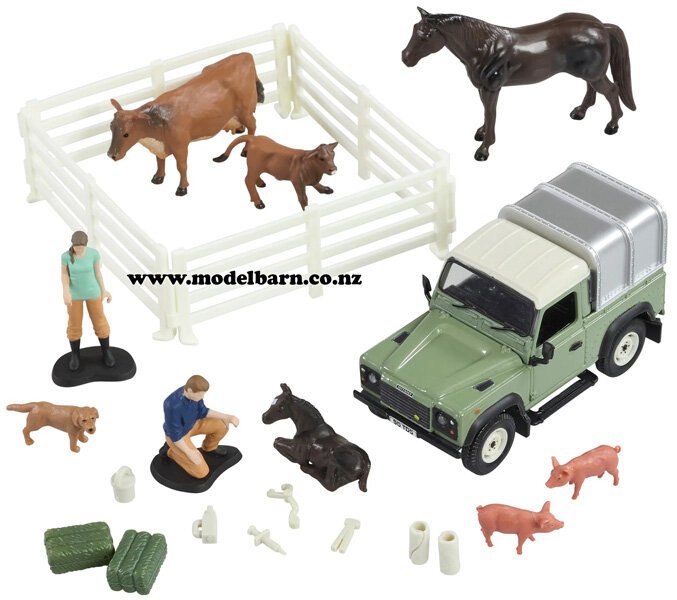 1/32 Land Rover Defender 90 with Vet & Accessories Set - Vehicles-Land ...