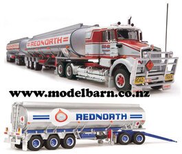 1/64 Kenworth SAR "Rednorth" Fuel Tanker Road Train with 3 Trailers-kenworth-Model Barn