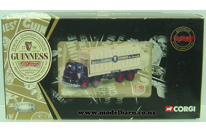 CAMION LEYLAND OCTOPUS GUINNESS AVEC CONTAINER AU 1/50