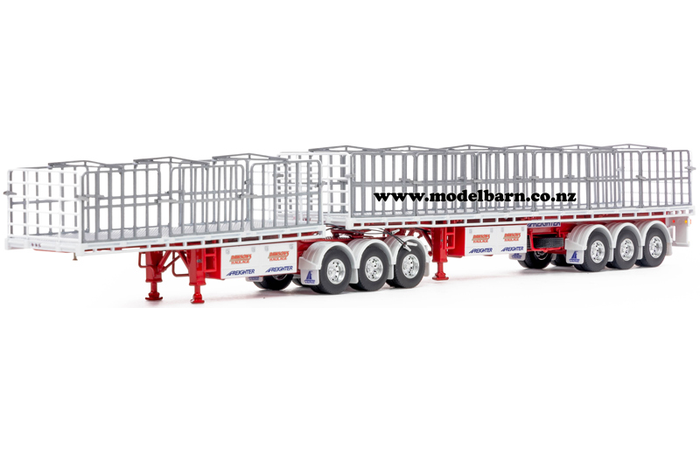 1/50 Freighter Flat Top B-Double Trailer Set "Dawson's Haulage"