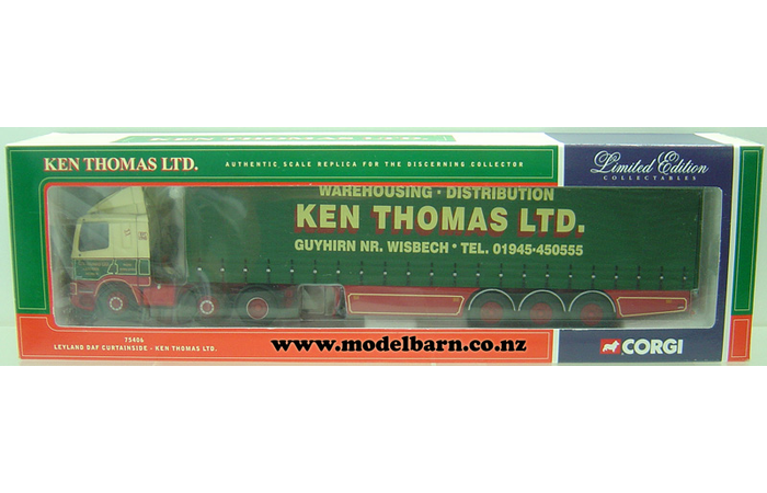 1/50 Leyland DAF 85 Prime Mover & Semi Curtainside Trailer "Ken Thomas Ltd"