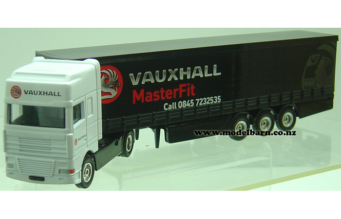 1/64 DAF XF Prime Mover & Semi Curtainside Trailer "Vauxhall Masterfit"