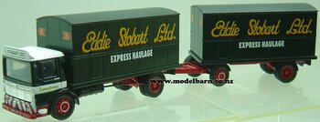 1/50 AEC 2-Axle Box Truck & 2-Axle Box Trailer "Eddie Stobart Ltd"-aec-Model Barn