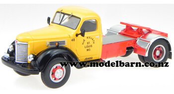 1/43 International KB-7 Prime Mover (1948, yellow & red)-international-Model Barn