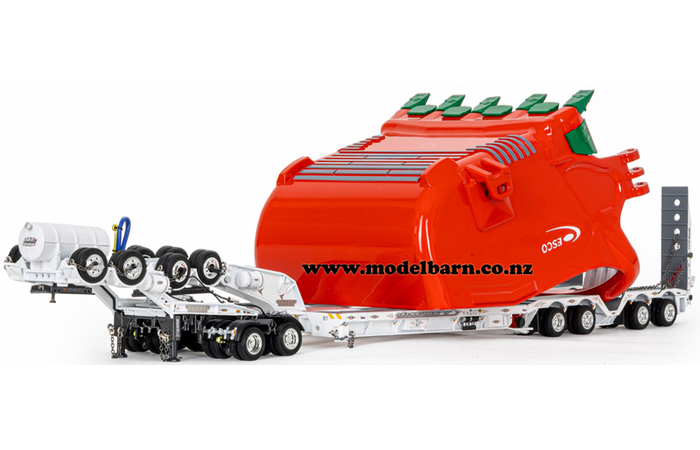 1/50 Drake 2x8 Dolly & 4x8 Low Loader Bucket Trailer with Bucket Combo "S&S Heavy Haulage"