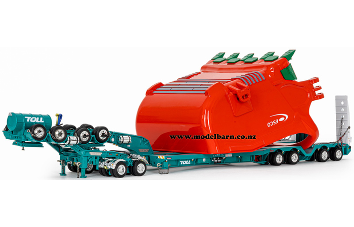 1/50 Drake 2x8 Dolly & 4x8 Low Loader Bucket Trailer with Bucket Combo "Toll"