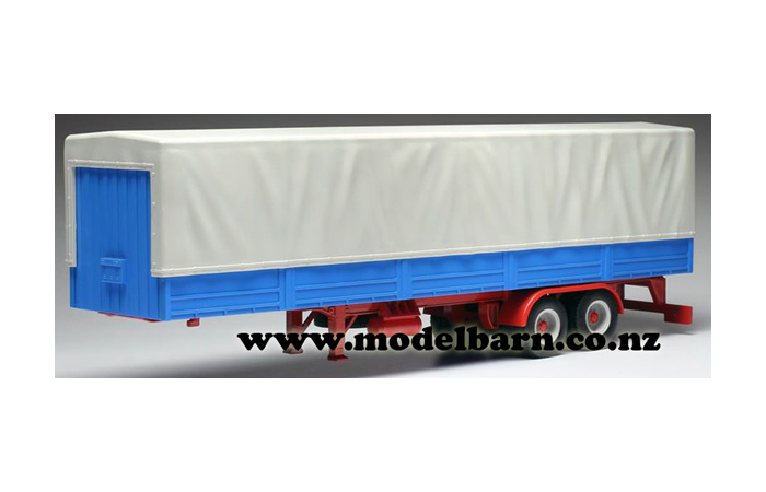 1/43 Semi Trailer with Canvas Cover (blue & grey)